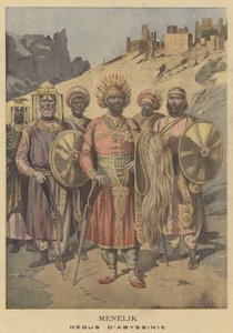 Menelik, Negus van Abessinië